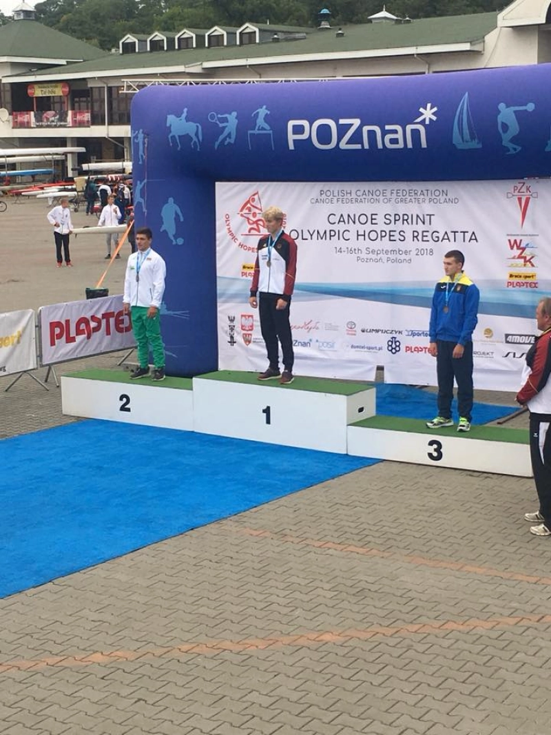 Dimitar Petrov won two silver medals at the “Olympic Hopes” regatta in Poznań, Poland