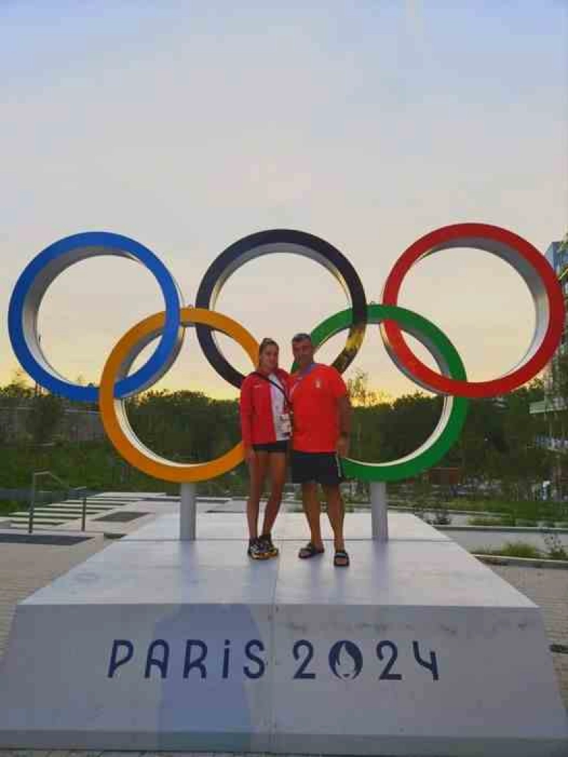 Dimitar Glavchev and Thomas Koniecki congratulated Yoana Georgieva on her outstanding performance at the Olympic Games